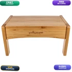 Ginsey Growing Up Green Bamboo Bathroom Step Stool For Using The Toilet And - New. Price: $51.80.
