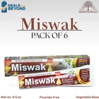 6 Pack Organic Miswak Toothpaste 5 In 1 Essential Fluoride Free & Vegetable Base New. Price: $24.95.