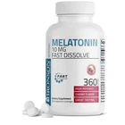 Melatonin 10MG Fast Dissolve Tablets - Sleep Aid, 360 Cherry Flavored New. Price: $14.97.