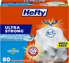 Ultra Strong 13 Gallon Trash Bags, Tall Kitchen Size, Draws New. Price: $31.85.