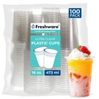 16 Oz Clear Disposable Plastic Cups, Tumblers, Heavy-duty Par New. Price: $34.99.