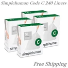 Simplehuman Code Custom Fit Liners, Trash Bags, 10-12 Liter / 2.6-3.2 Gallon New. Price: $89.99.