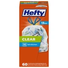 Hefty Recycling Trash Bags, Clear, 13 Gallon, 60 Count Packaging May Vary New. Price: $14.61.