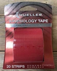 Mueller Kinesiology Tape I-strip Roll Red 20 Pre-cut Strips Brand New!!!!. Price: $13.50.
