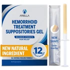 Ariella Hemorrhoid Treatment Suppository Gel: Natural & Pack Of 12, White New. Price: $62.70.