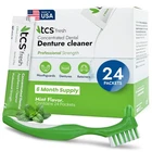Tcs Fresh Concentrated Cleaner Powder With Bristle Brush (24 Packets), Green New. Price: $50.35.