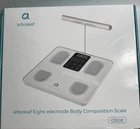 Arboleaf CS10E Eight Electrode Body Composition Smart Scale Bluetooth White Open. Price: $39.99.