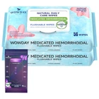 Wowday Flushable Hemorrhoid Wipes Medicated 62 Count (pack Of 2), White New. Price: $24.99.