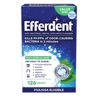 Efferdent Denture Cleaner Tablets Dental Appliances, 126 Count (pack Of 1) New. Price: $9.08.