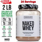 2LB Naked Whey - All Natural Grass Fed Protein Powder, Organic Chocolate New. Price: $56.83.