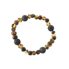 Amber Bracelet For Adults - Baltic Lava Bead On Elastic Band New. Price: $43.98.