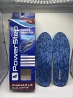 Powerstep Pinnacle Maxx Support Orthotic Insoles Size F 9-9.5 Women 11-11.5 Used. Price: $28.95.