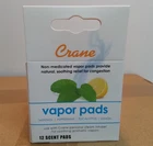 Crane Vapor Pads 12 Pack Menthol Eucalyptus Lemon Peppermint Use With EE-5948 New. Price: $5.49.