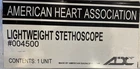 American Heart Association Lightweight Stethoscope Brand New In Box - #004500. Price: $10.94.