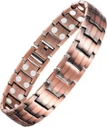 Feraco Men's Copper Magnetic Bracelet Elegant 99.99% Solid New. Price: $28.74.