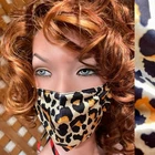 Chic Nwot Silky Leopard Print & Black Reversible Face Mask O/s New. Price: $9.99.