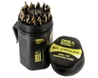 29 Piece Cobalt Stepped Drill Set In Round Plastic Case New. Price: $300.00.