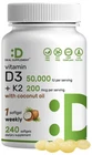 Deal Supplement Vitamin D3 50,000 Iu + K2 MK7 200MCG 240 Count (pack Of 1) New. Price: $60.90.