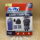 Hefty Jumbo Carry Bags 3 Count Clear Organize Clean Storage Shrink Zipper New. Price: $10.99.