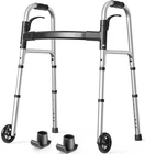 Holyheal Folding Walkers For Seniors With 2 Skis And 5" Wheels, Lightweight Adul New. Price: $82.50.