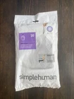 Simplehuman Code Custom Fit Drawstring Trash Bags Dispenser Packs, 6 Liter New. Price: $18.00.