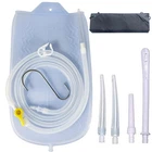 Kyzetjd Silicone Enema Kit 2 Bag 6.3FT. Long Hose White New. Price: $36.26.