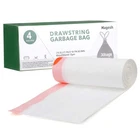 Magesh 4 Gallon Small Drawstring Trash Bags, 30 Counts, White New. Price: $12.31.