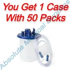 *50-PACKS* Medline Soft Suction Canister Liner With Tubing 6' X 1/4" OR916K New. Price: $119.99.