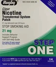 Rugby Clear Nicotine Transdermal System Step ( 21MG ) 28 Patches 11/2025 New. Price: $21.99.