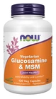 Now Foods Glucosamine & Msm Vegetarian 120 Caps, Joint Health New. Price: $18.89.