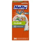 Hefty Clear Trash Bags 30 Gallon 36 Count New. Price: $18.06.
