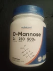 Nutricost D-mannose Powder 500 Gms, 2G Serving, Non-gmo, Gluten Free New. Price: $47.00.