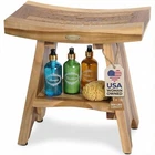 Ecodecors Teak Shower Bench 18, 300 Lb Capacity Waterproof Wood Bath Seat W... New. Price: $179.99.