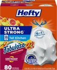Hefty Ultra Strong 13 Gallon 80 Count (pack Of 1), Fabuloso Citrus & Fruits New. Price: $36.89.