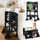 Woodure 4 IN-1 Toddler Kitchen Step Stool, Foldable Learning Standing Tower With New. Price: $182.99.