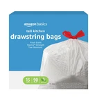 Amazon Basics Flextra Strength Tall Kitchen 90 Count (pack Of 1), White New. Price: $27.90.