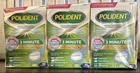 Polident Minute Antibacterial Dental Appliance Cleanser Tablets 90 X3 New. Price: $19.90.