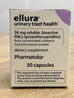 Ellura 36MG Bioactive Pacs Cranberry Extract For Uti Support 30 Cap. Exp 2027/11 New. Price: $34.99.
