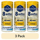 (3 Pack) Color Scents Medium 8-GALLON Twist Tie Trash Bags, Vanilla Flower New. Price: $13.28.
