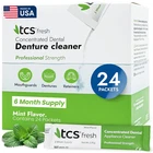 Tcs Fresh Denture Cleaner Professional Strength Concentrated Cleanser Mint Pow New. Price: $42.01.