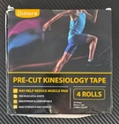 Dimora Kinesiology Tape 20 Precut Strips Each 1.96" X 16.4FT Rolls - Black New. Price: $17.24.