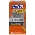 Hefty Steelsak Heavy Duty Large Trash Bags, Gray, 30 Count (pack Of 1), New. Price: $19.41.