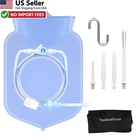 Topquafocus 4QT Silicone Enema Bag Kit Reusable Clear Colon Coffee Cleanse Tube New. Price: $41.88.