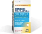 Glenmark Maximum Strength Famotidine Tablets, Mg, Acid Reducer 200 Count New. Price: $13.24.
