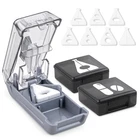 Pill Cutter Splitter V-shape Holder Sharp Blade Tablet Slicer 2 Large Organizers New. Price: $18.39.