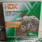 Hdx Heavy Duty Drawstring Tear-resistant Trash Bags 33-39 Gal 50 Pack New. Price: $13.85.