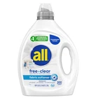 Liquid Fabric Softener 80OZ Unscented Hypoallergenic Concentrated Free Clear New. Price: $28.99.