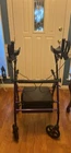 Aliseniors Upright Stand-up Rollator Walker W/seat & Padded Armrest Purple New. Price: $110.00.