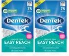 Dentek Floss Picks Complete Clean Back Teeth 75 Count (2 Pack) New. Price: $11.33.