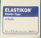 Johnson & Elastikon Tape 4 Rolls 3IN X 2.5YDS (7.6CM 2.2M) New. Price: $37.00.
